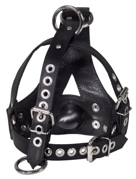bishops head harness|LE400 Strict Leather Bishop Head Harness with Removable Gag.